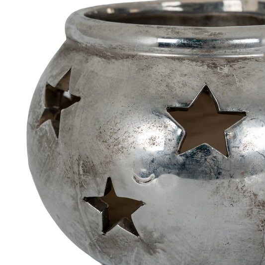 Aspen Star Small Ceramic Tea Light Lantern