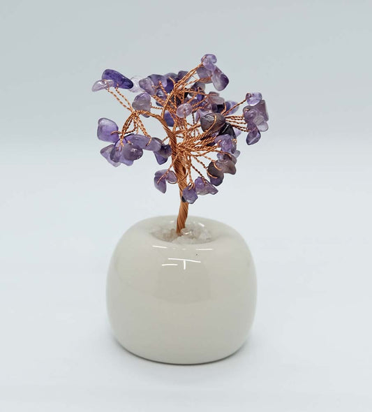 Amethyst Tree Chip Ceramic in Pot